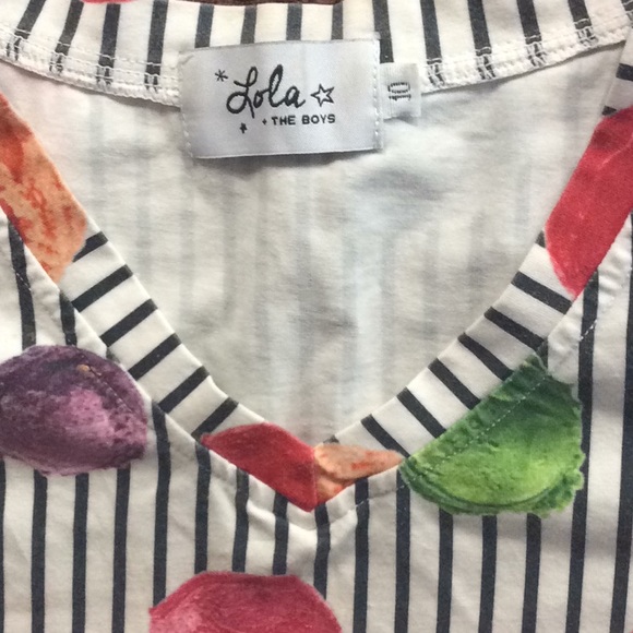 Lola&theboys Printed Cotton Girl Top 10 - Picture 3 of 4